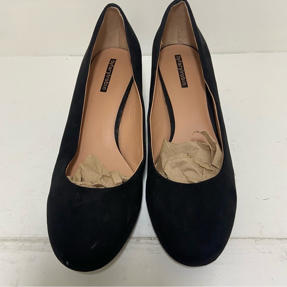 Women's Faryl by Farylrobin Bella Stack Block Heel Pumps Black Size 9 - Picture 3 of 11